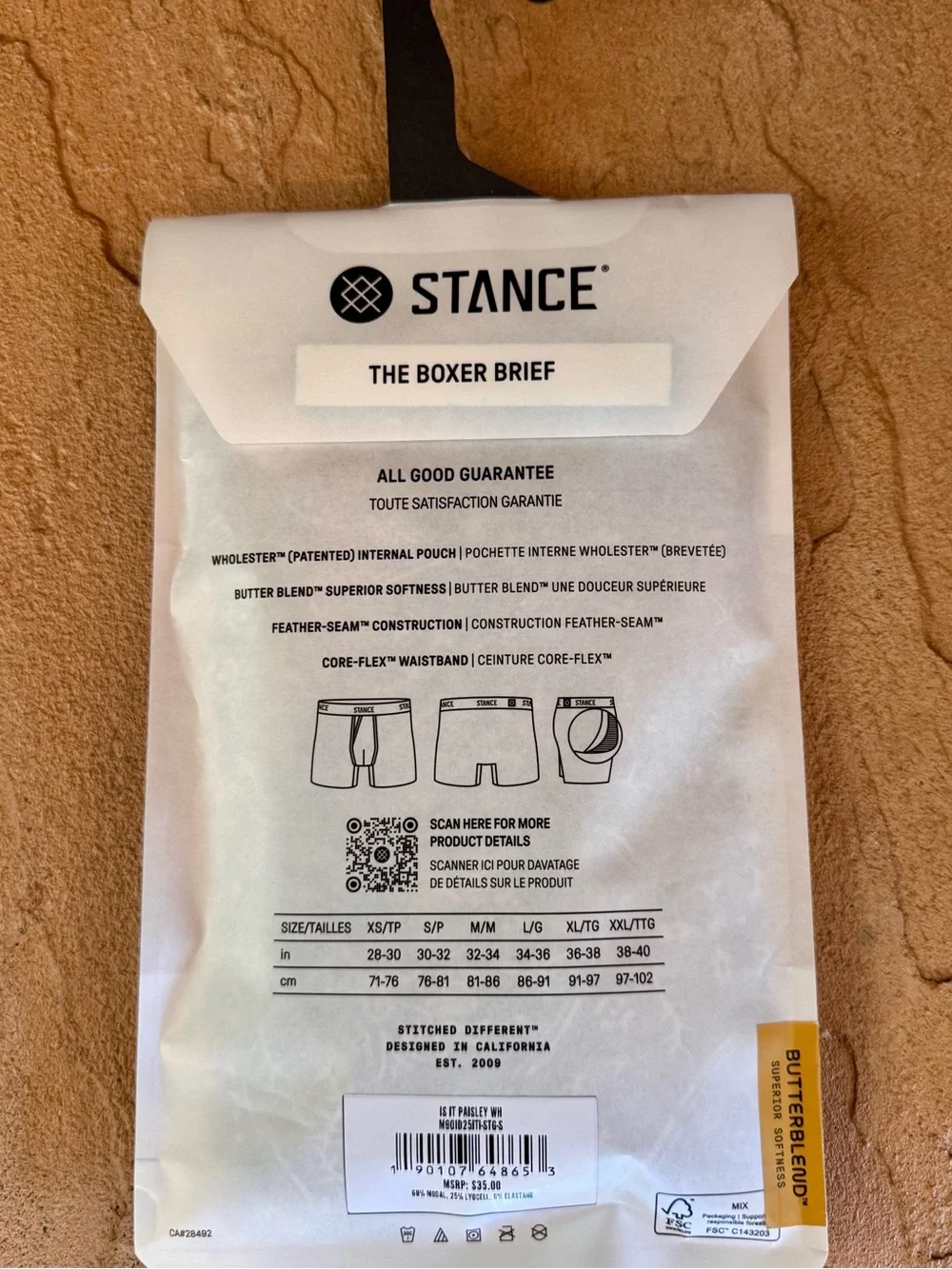 Stance Paisley Boxer Briefs Butterblend - Men’s S